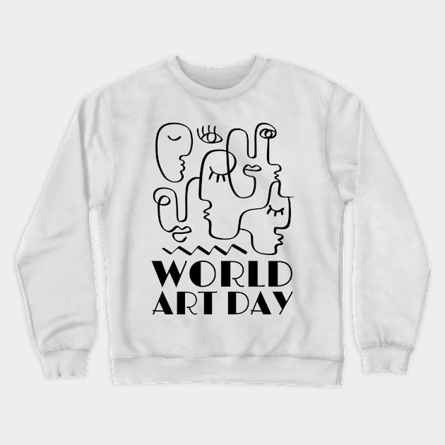 World Art Day Crewneck Sweatshirt by stressless